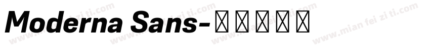 Moderna Sans字体转换